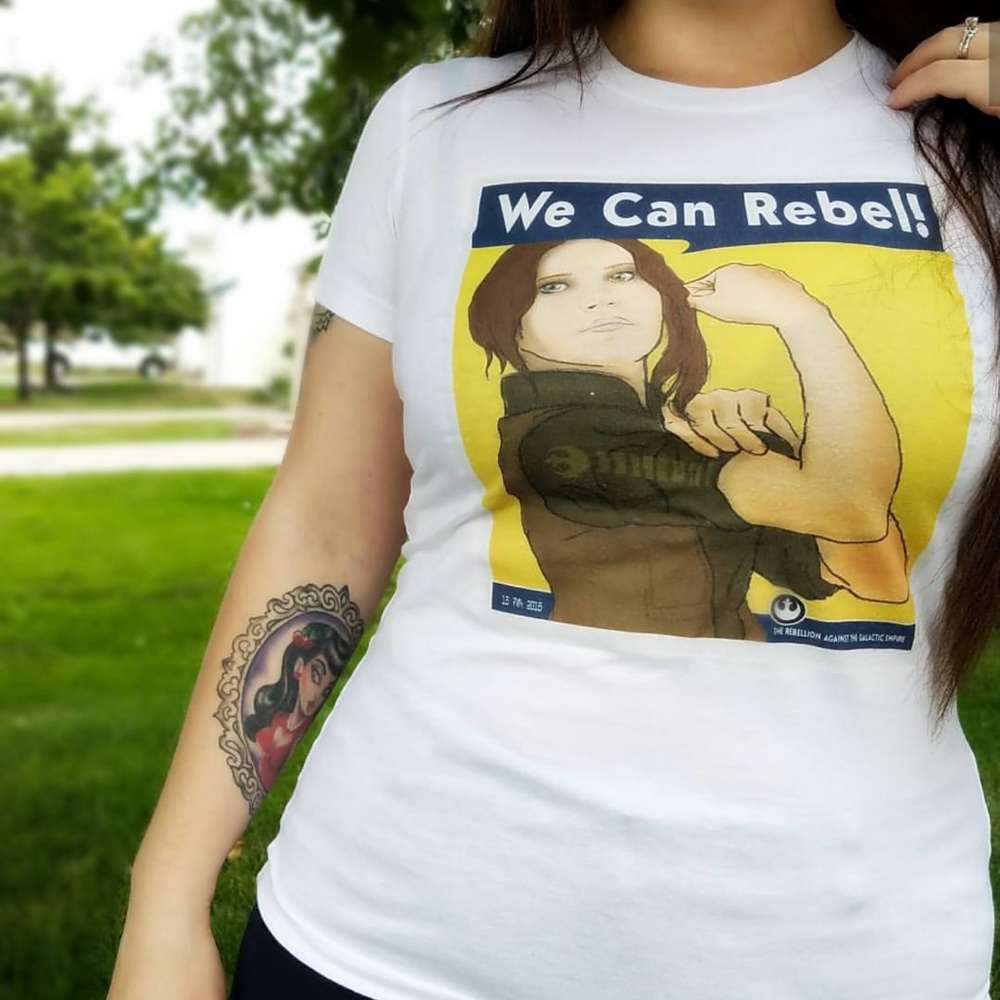Star wars Jyn Erso "We can rebel" tee